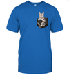 American Shorthair Cat in your pocket unisex shirt gift for cats lovers owners