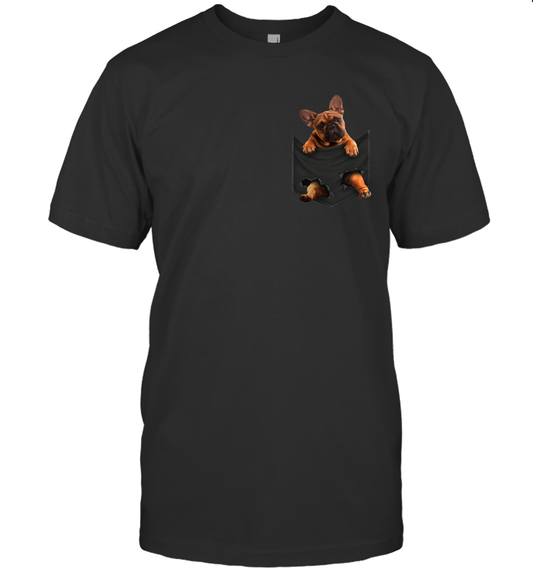 French bulldog in your pocket unisex shirt gift for dogs lovers owners