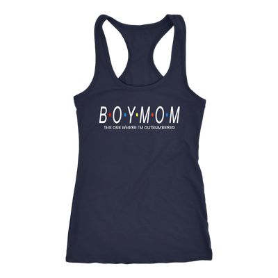 Boys mom outnumbered CA15 Teelaunch racerback