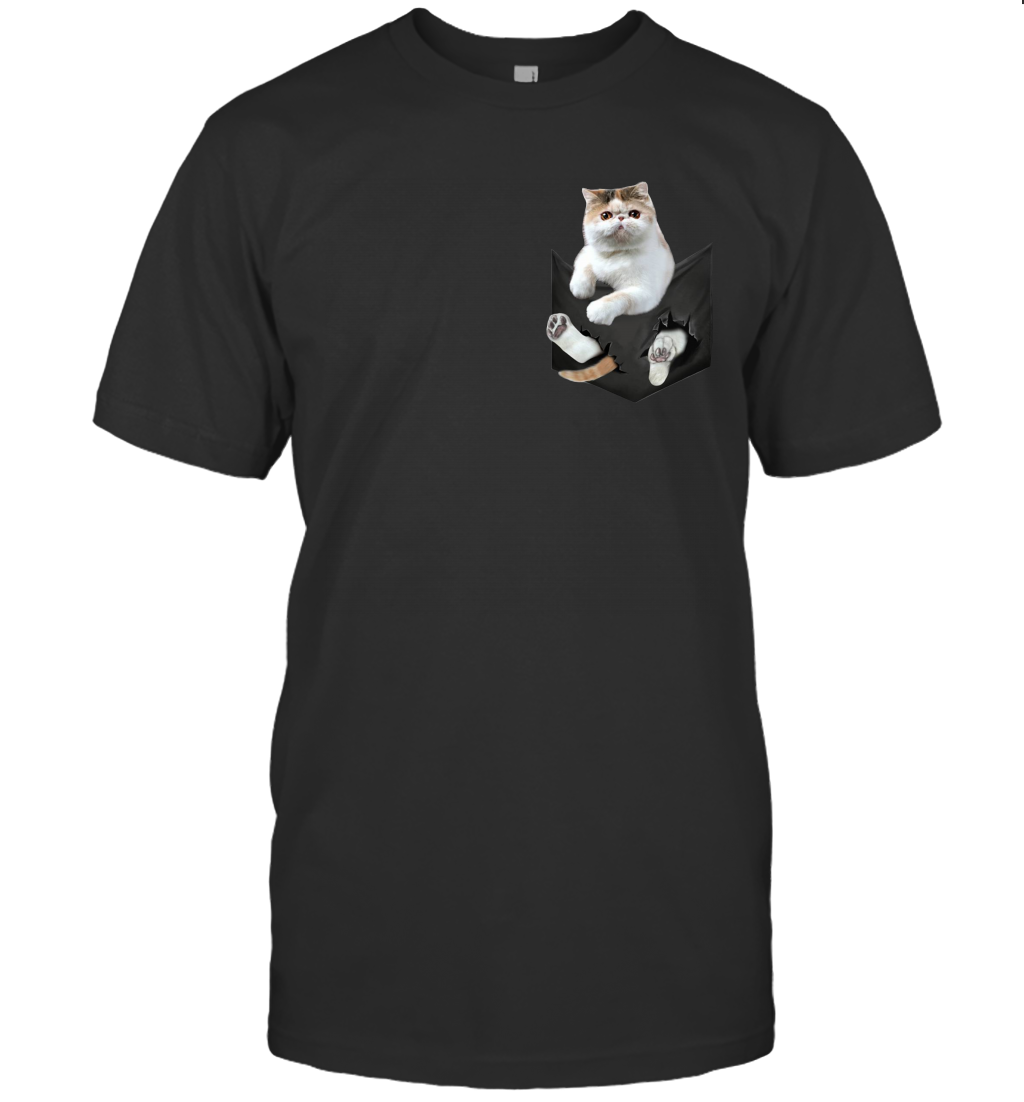 Exotic Cat in your pocket unisex shirt gift for cats lovers owners