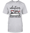 Whatever floats your goat t-shirt Funny goats lover tee