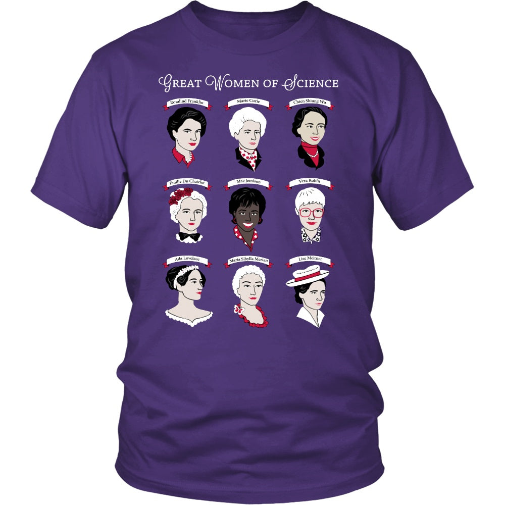 T-shirt - Cool Great Women Of Science T Shirts Gifts For Women Men