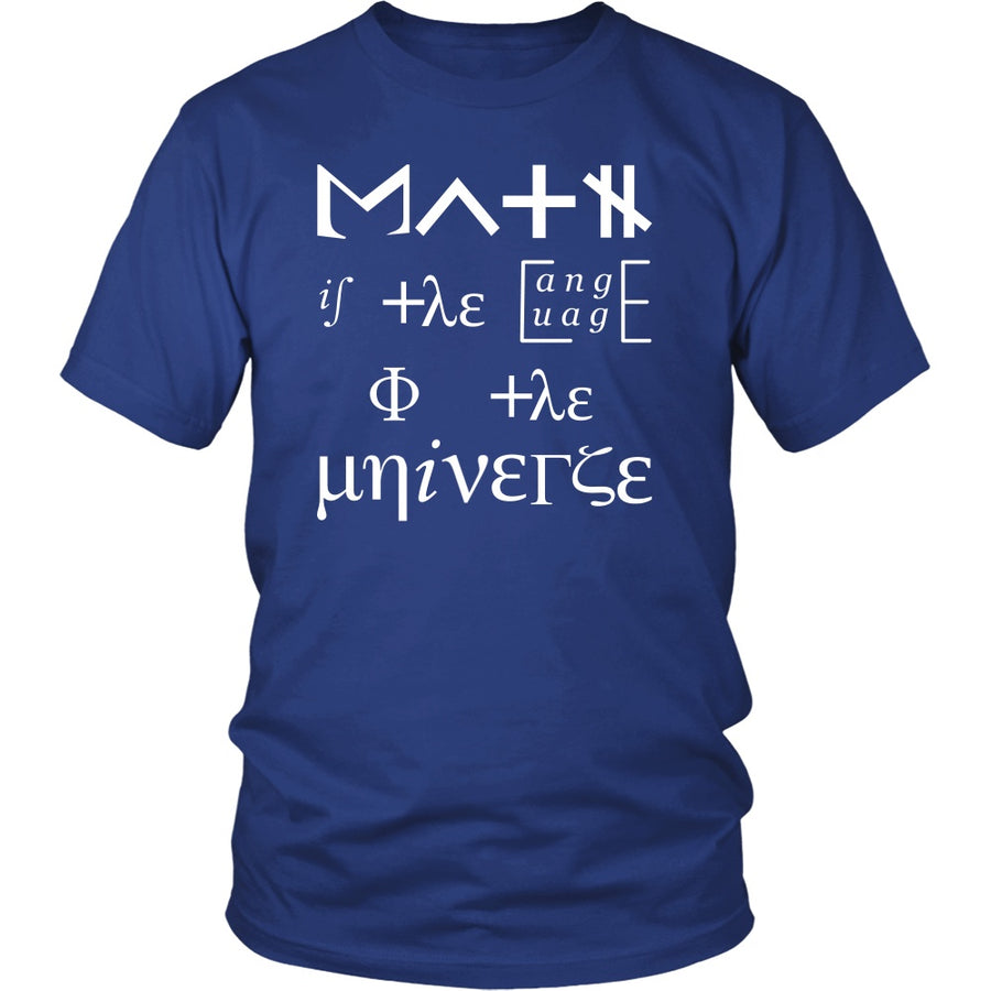 T-shirt - Cool Math Geek T Shirts Gifts-Math Is The Language Of The Universe