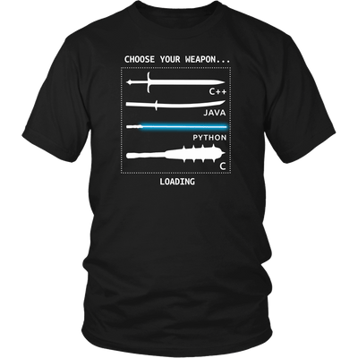 T-shirt - Funny Computer Geek T Shirts Gifts-Choose Your Weapon