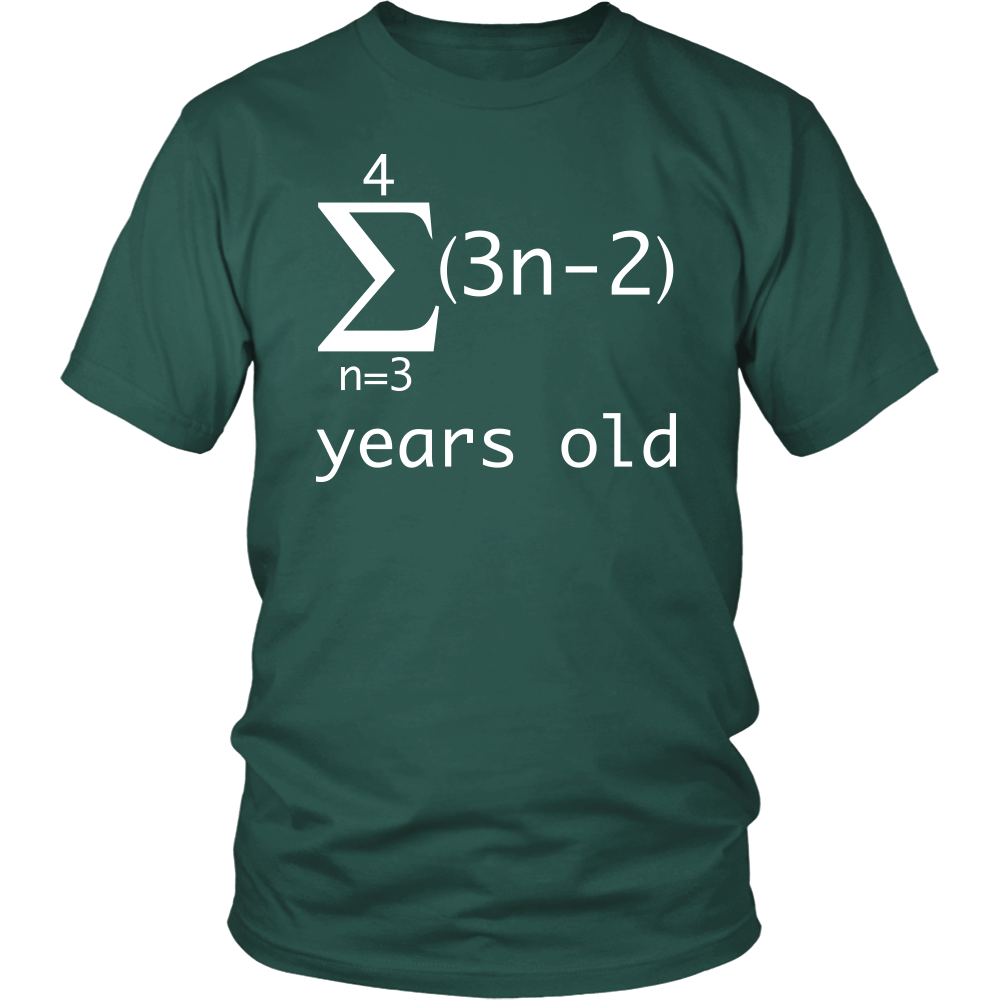 T-shirt - Funny Math Geek T Shirt-17 Years Old, 17th Birthday For Boys Girls