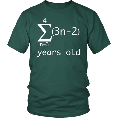 Funny Math Geek T Shirt 17 Years Old 17th Birthday for Boys Girls