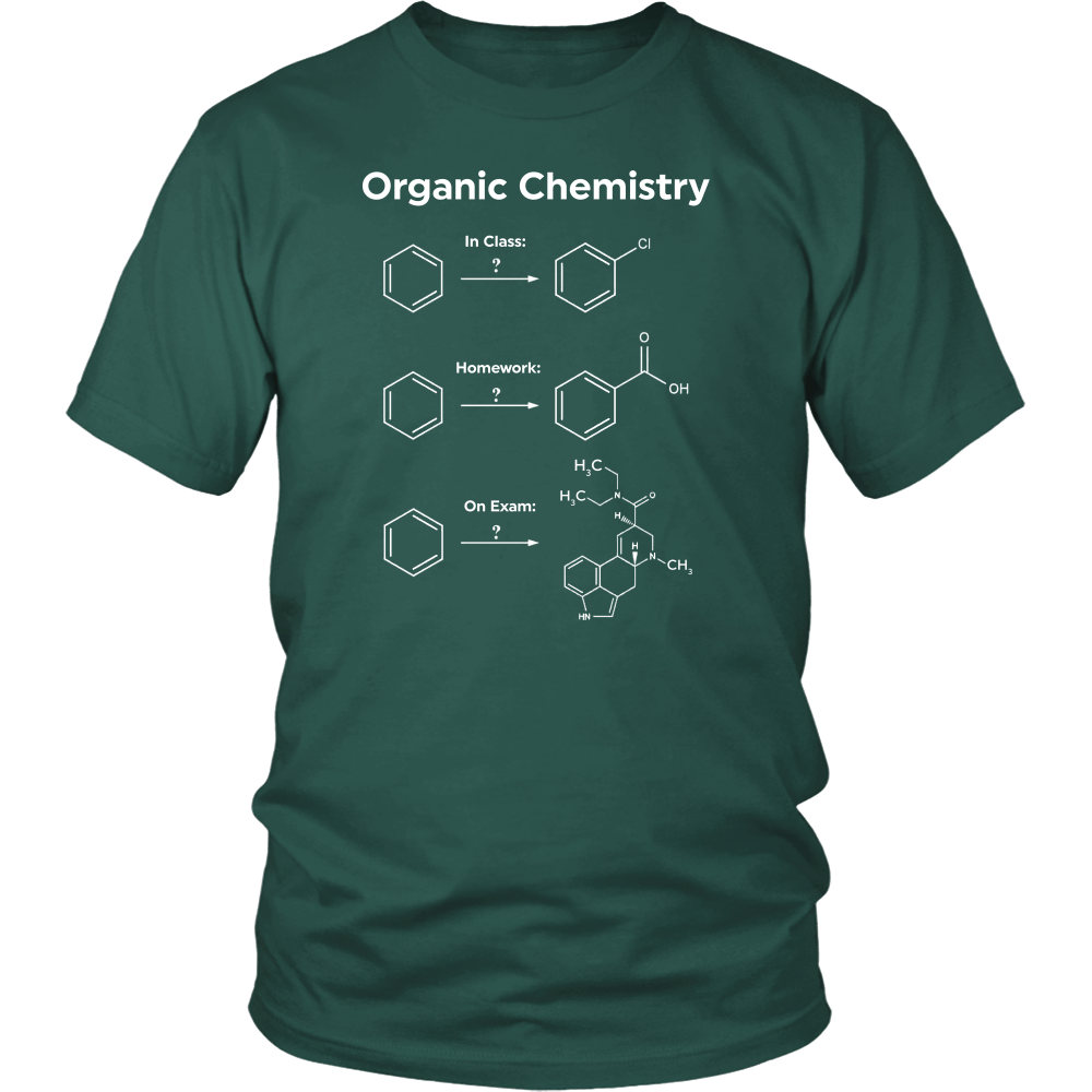 T-shirt - Funny Organic Chemistry Joke T Shirts Gifts-Class Homework Exam