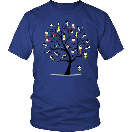 T-shirt - Funny Yoga Practice Tree Women Men T-Shirts Gift