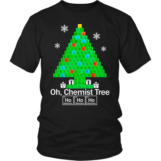 T-shirt - Oh Chemist Tree HoHoHo Women Men TShirts
