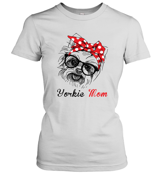Funny Yorkshire Terrier Mom Women's Shirt Mother's day gift Yorkie Dog Lover Owner