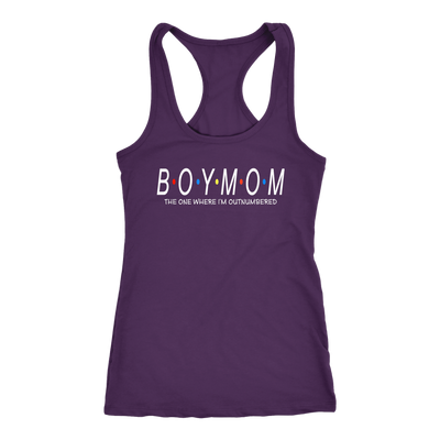 Boys mom outnumbered CA15 Teelaunch racerback