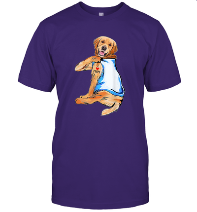 I Love Mom Golden Retriever Shirt Mother's Day Gift Dogs Lover Owner T-Shirt