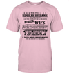 Yes I'm A Spoiled Husband of A Freaking Awesome Wife She was Born in January Unisex Shirt 1