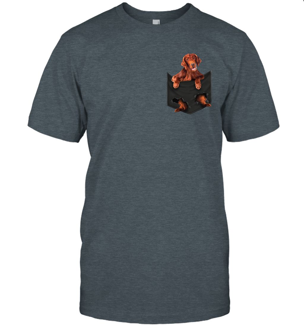 Irish Setter in your pocket unisex shirt gift for dogs lovers owners