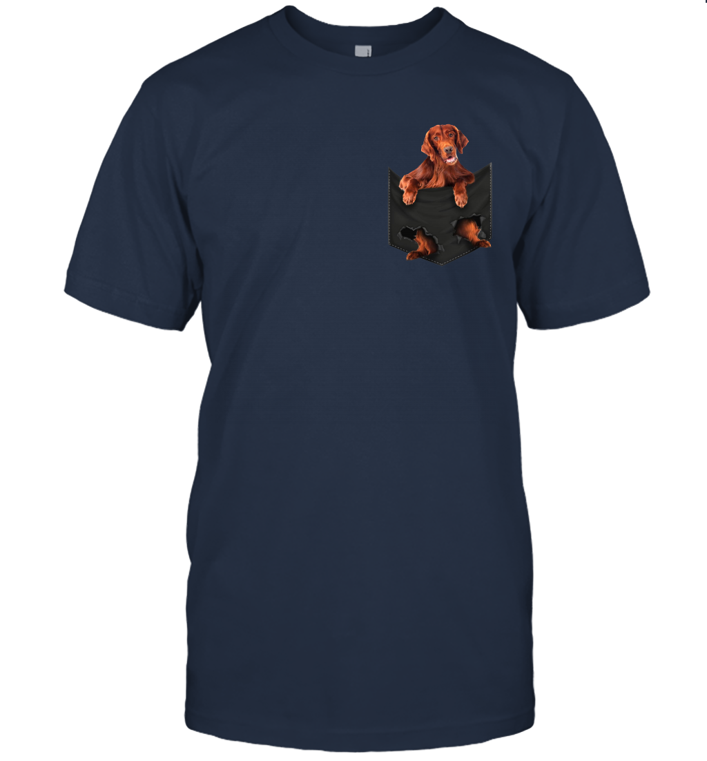 Irish Setter in your pocket unisex shirt gift for dogs lovers owners