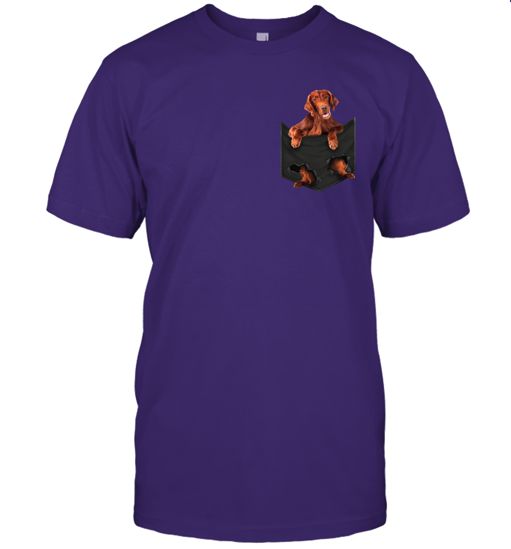 Irish Setter in your pocket unisex shirt gift for dogs lovers owners