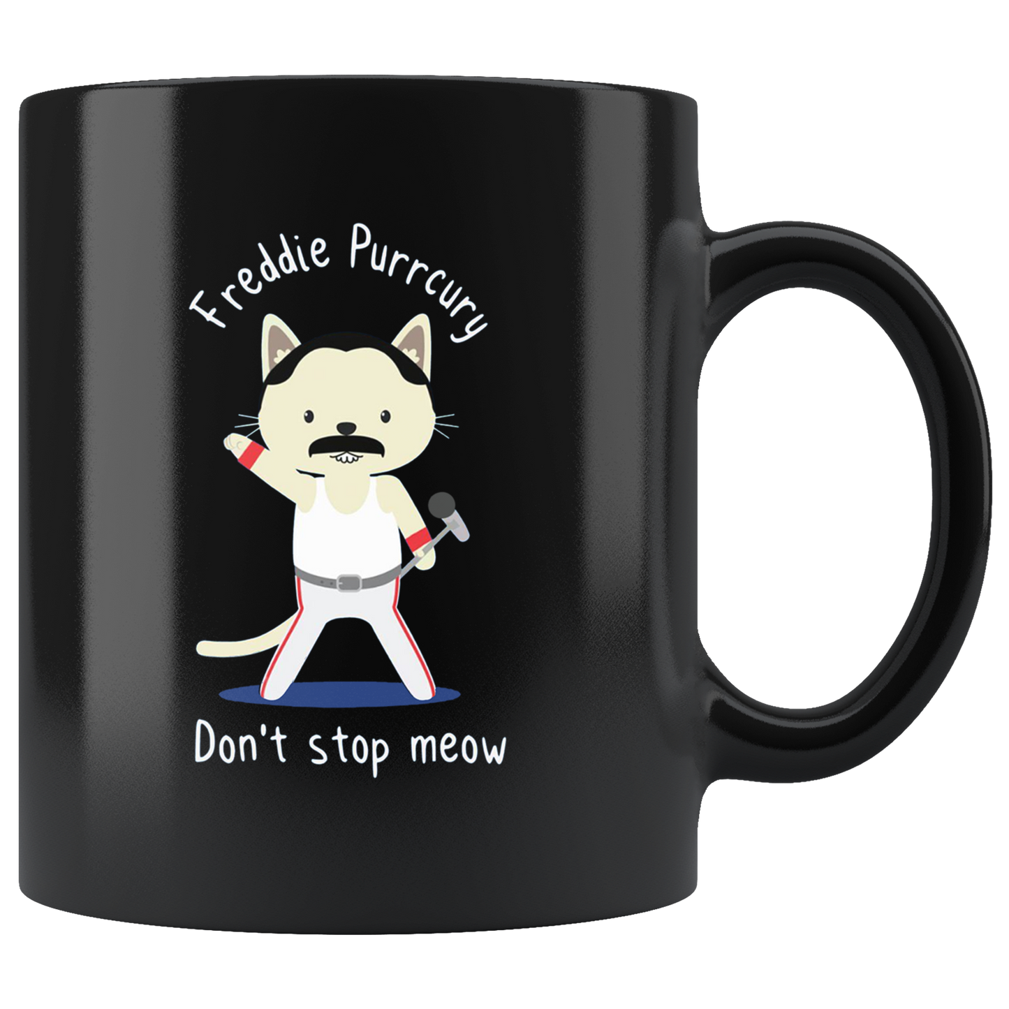 Don't Stop Meow Freddie Purrcury Mug