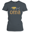 I Love Being Oma leopard plaid Women's Shirt Gift