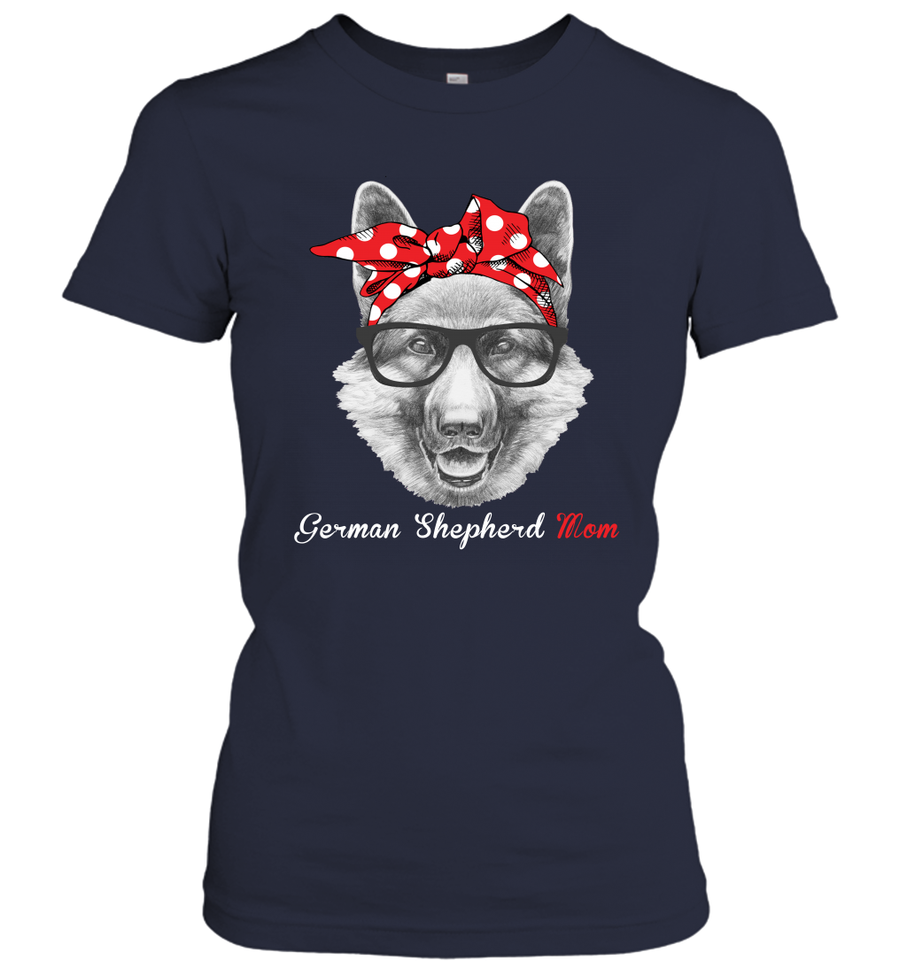 Funny German Shepherd Mom Women's Shirt Mother's day gift GSD Dog Lover Owner