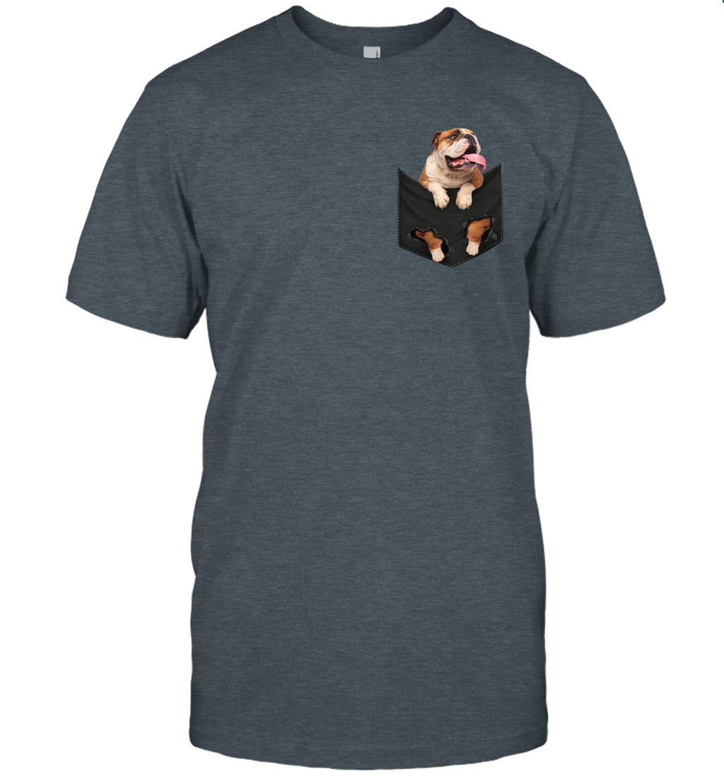 English bulldog in your pocket unisex shirt gift for dogs lovers owners