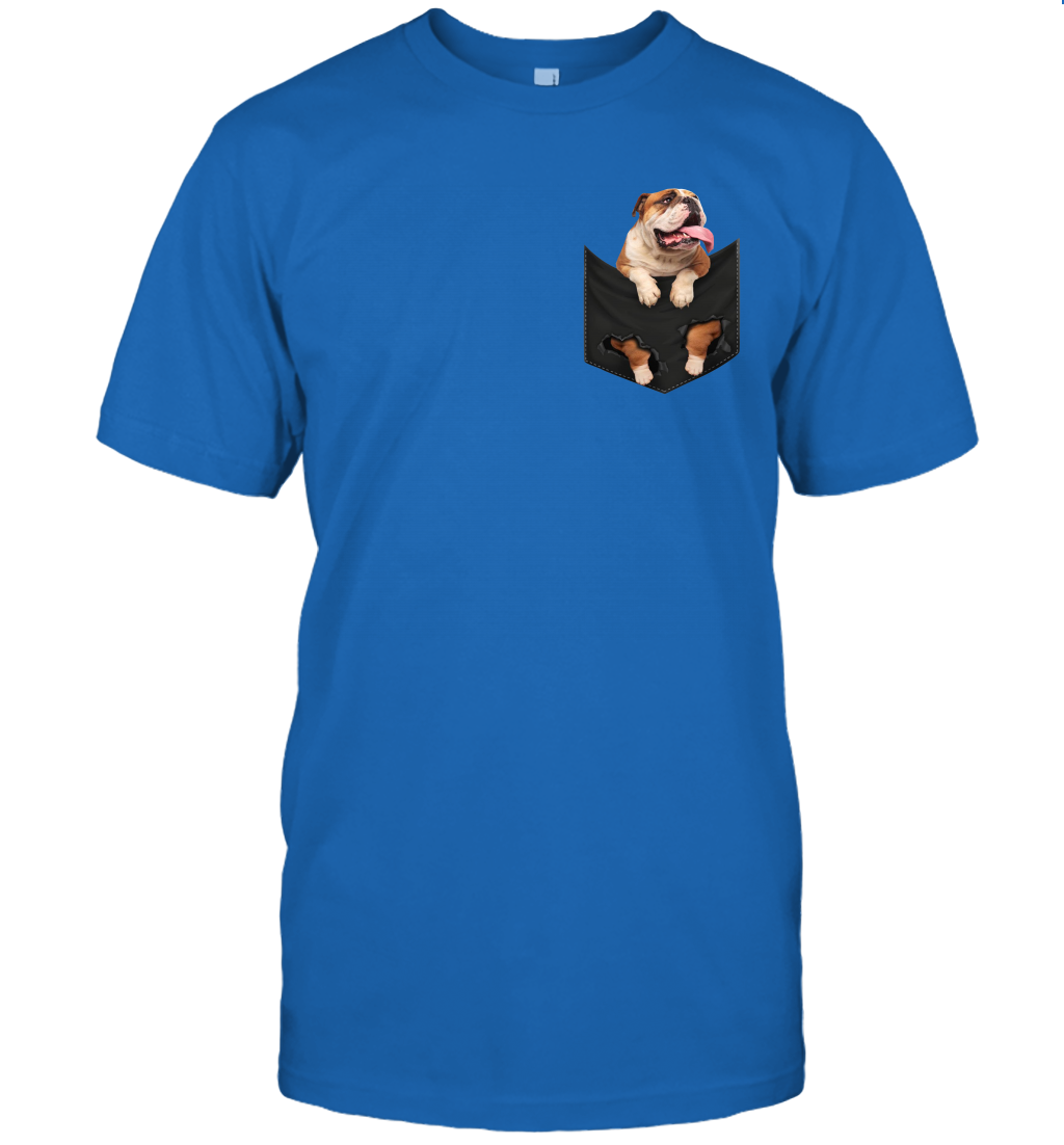 English bulldog in your pocket unisex shirt gift for dogs lovers owners
