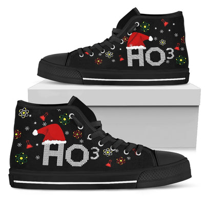 Women's High Top Canvas Shoe-Ugly Christmas