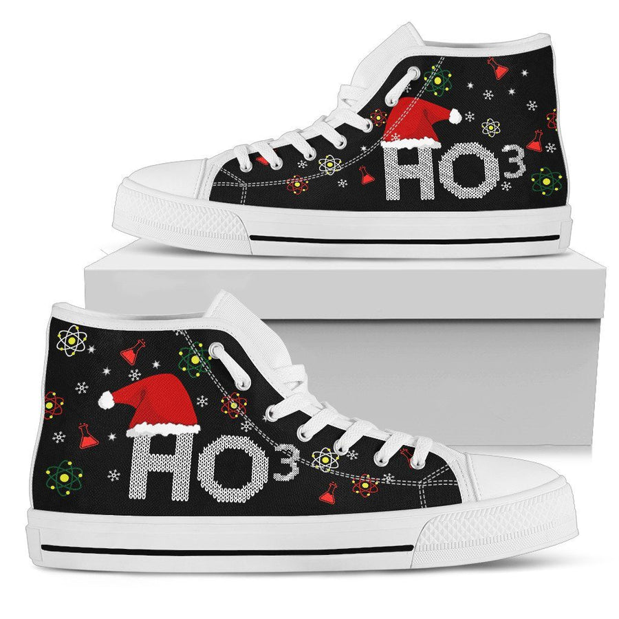 Women's High Top Canvas Shoe-Ugly Christmas