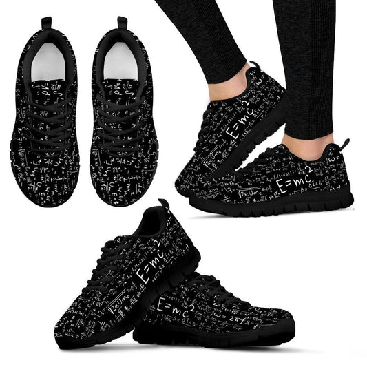Physics Math Equations Shoes for Women Cool Science Geek Gifts
