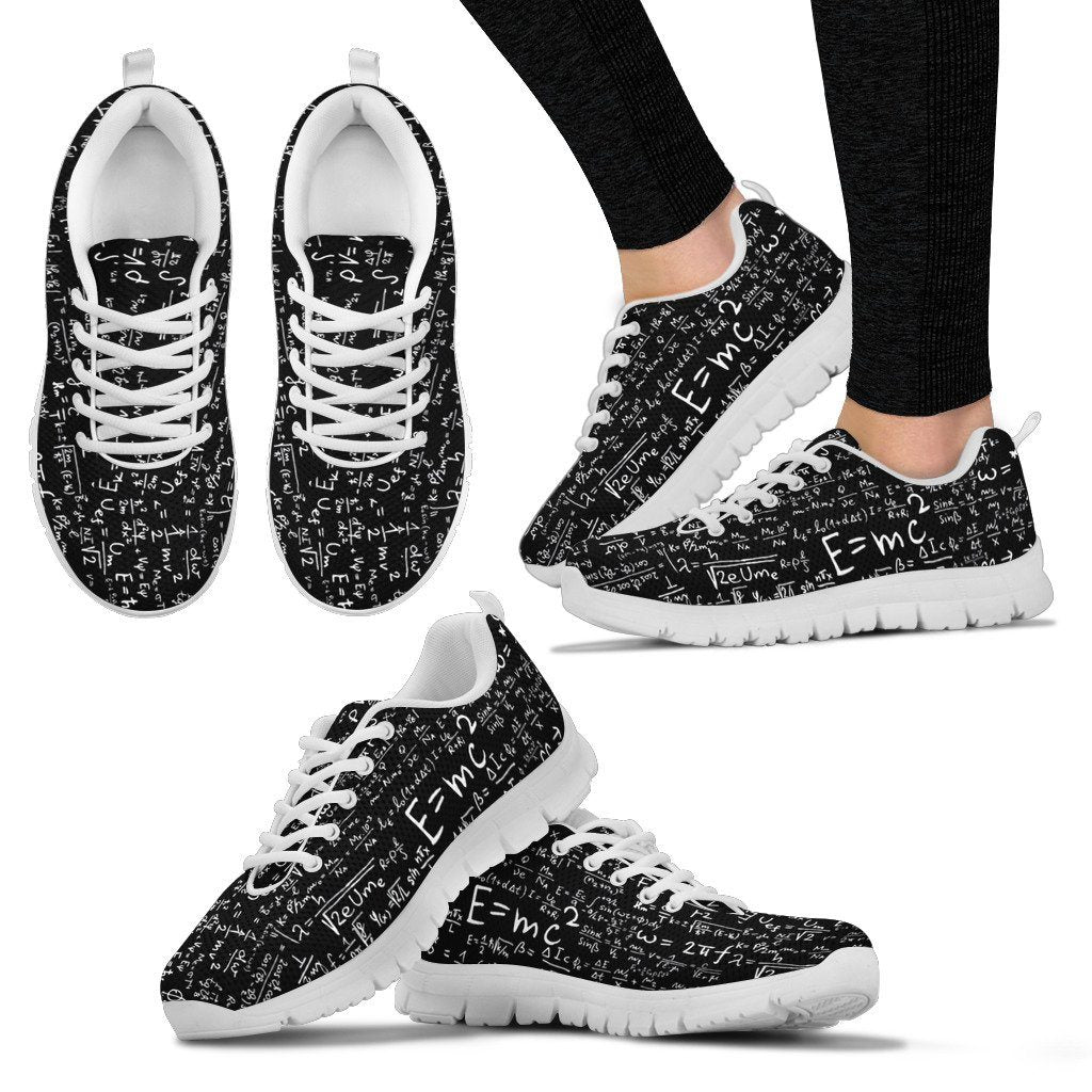 math shoes for math students, teachers and science geek nerd