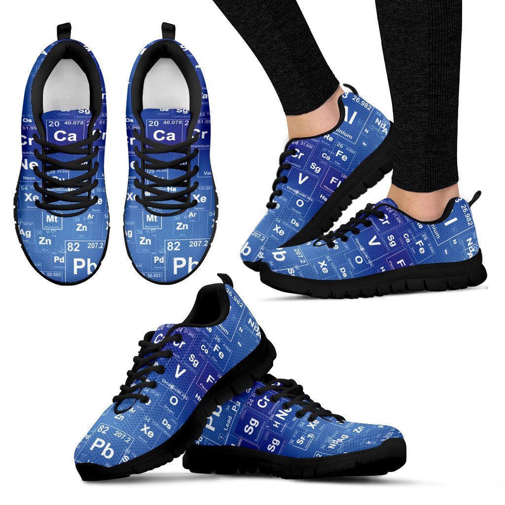 Periodic table shoes for women chemistry gifts for science geek