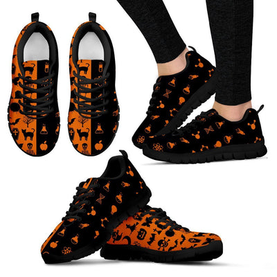 Women's Sneakers-Science & Halloween