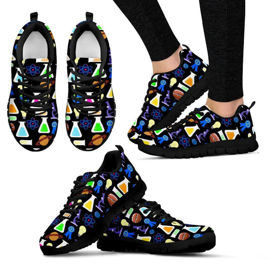 Black Science Shoes for Women Cool Gifts For Science Geek