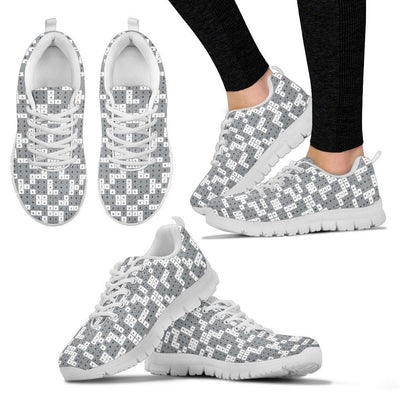 Sudoku Puzzle Sneakers for Women Love Play Sudoku Game