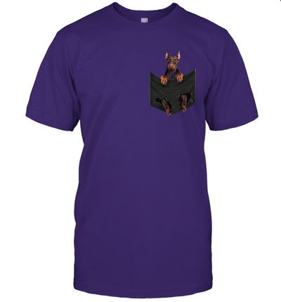 Doberman pinscher in your pocket unisex shirt gift for dogs lovers owners
