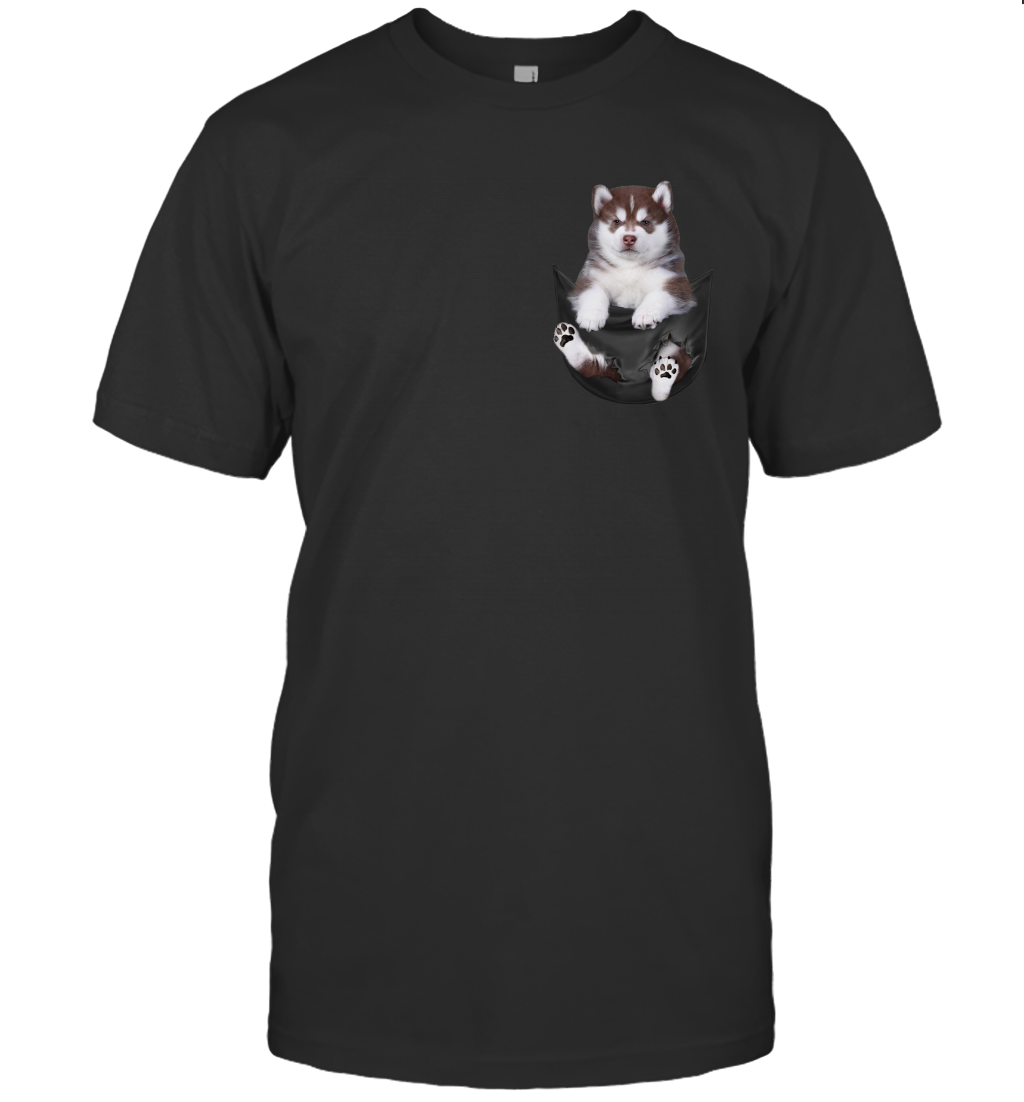 Husky in your pocket unisex shirt gift for dogs lovers owners