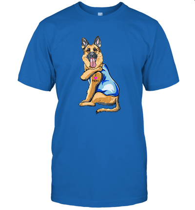 I Love Mom German Shepherd Shirt Mother's Day Gift Dogs Lover Owner T-Shirt